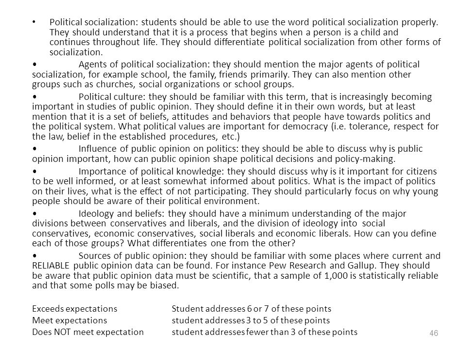 Essay on agents on political socialization begins